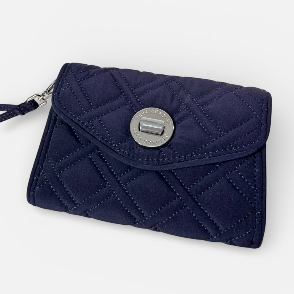 Vera Bradley Your Turn Smartphone Turnlock RFID Wristlet Wallet in Classic Navy